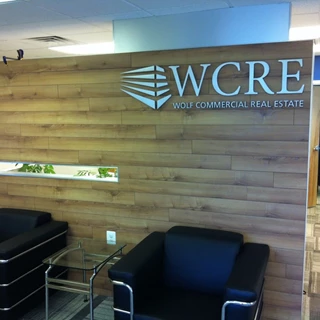 Wolf Commercial Real Estate Dimensional Lettering 