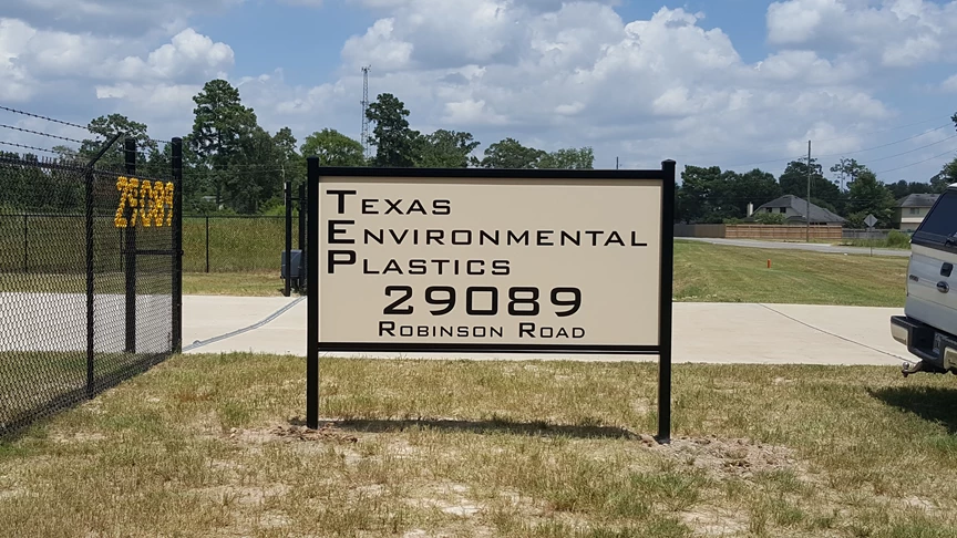 Metal Ground Post and Panel Signage Shenandoah, TX