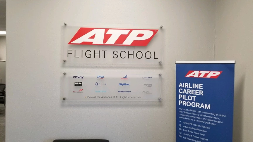 Airport Flight School in Houston 3D Signs & Dimensional Letters